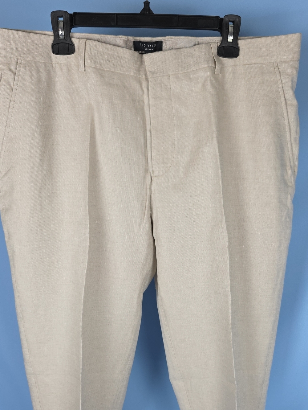 Ted Baker London 38 Men's Light Tan 100% Linen Chinos NEW with Nordstrom Tags